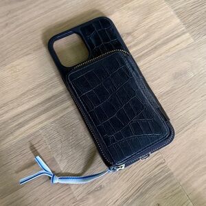 ZVE Black Leather Phone Case